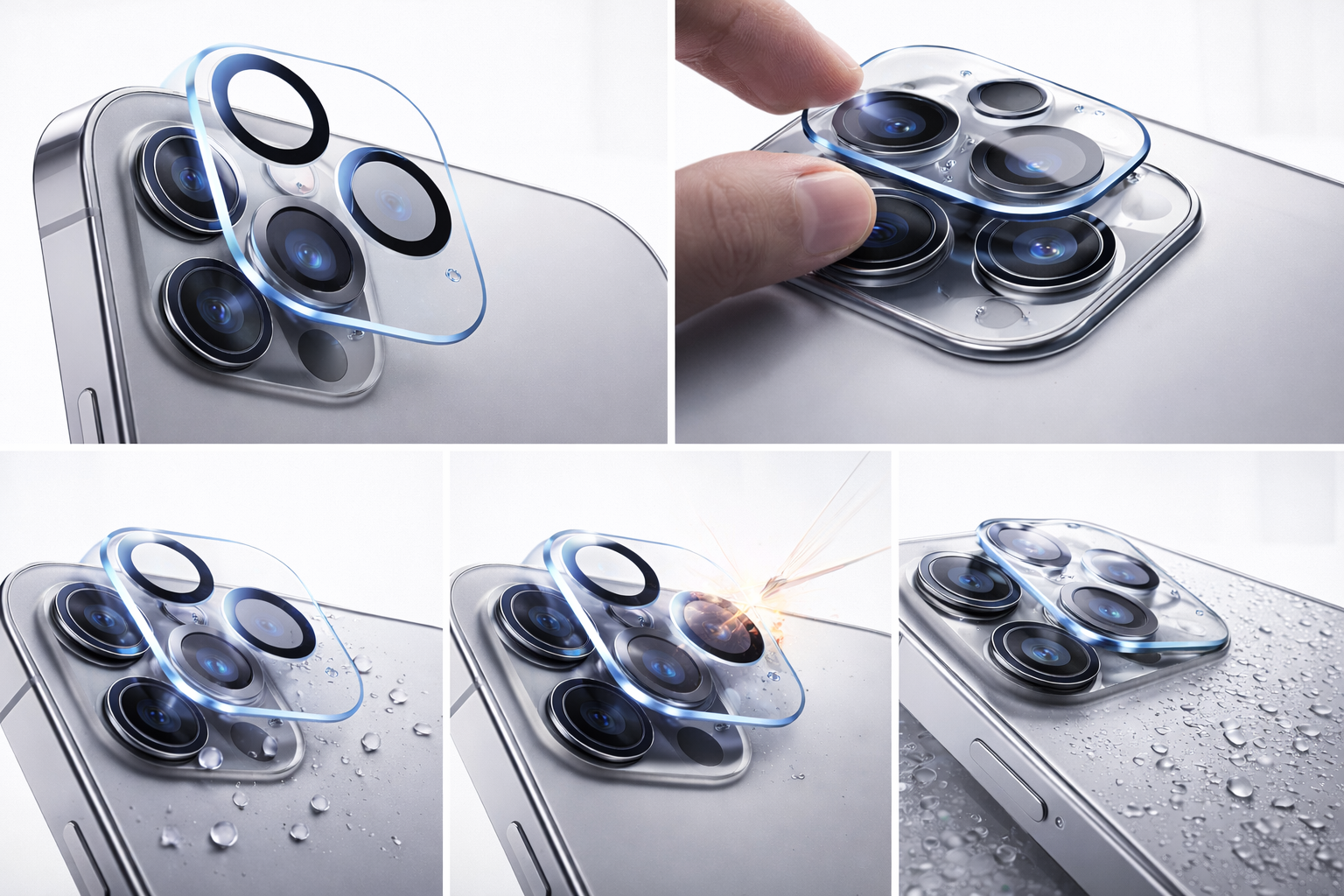 Camera Lens HD Tempered Glass Protector for iPhone 12 Pro Max 6.7